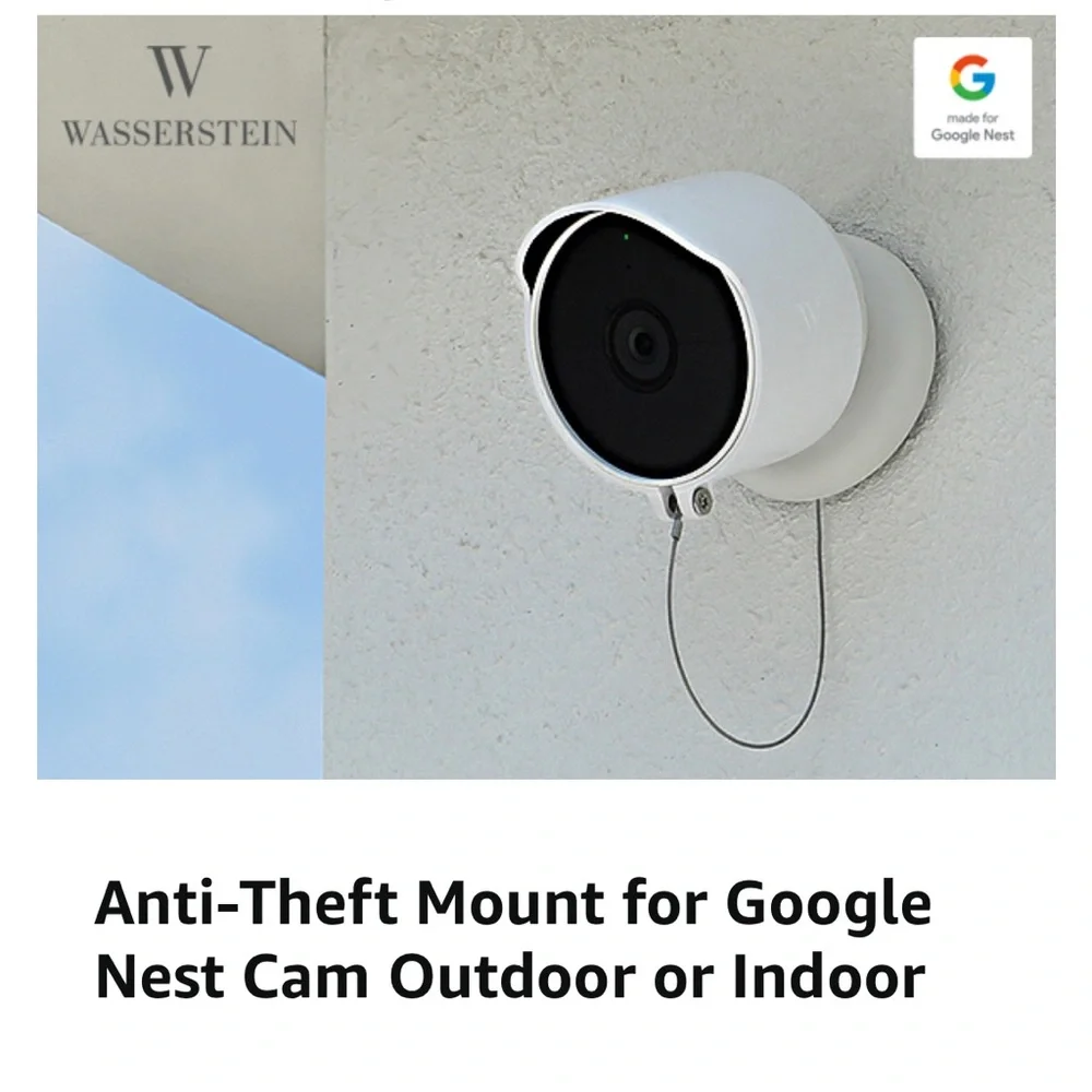 Wasserstein Anti-Theft Mount for Google Nest Cam Outdoor or Indoor 2 pac…